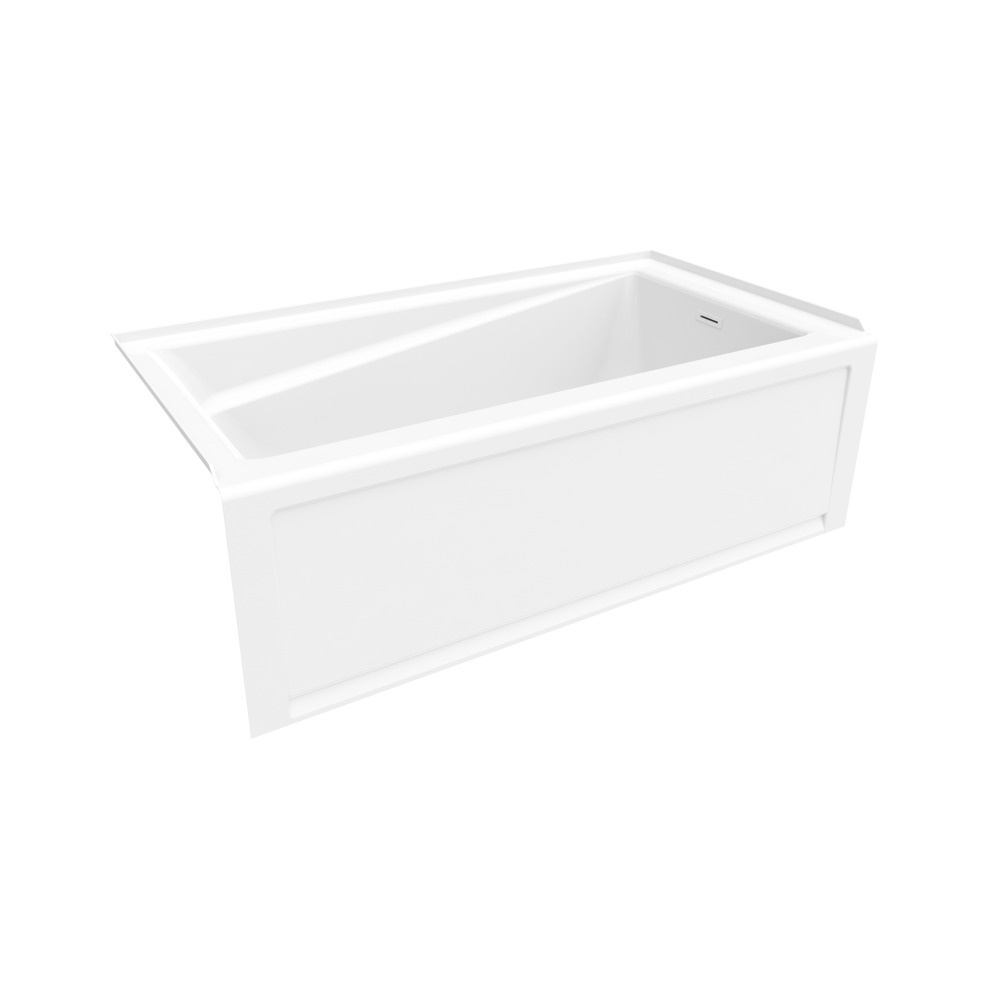 New Town 6032 IFS AFR Acrylic Alcove Right-Hand Drain Bathtub in